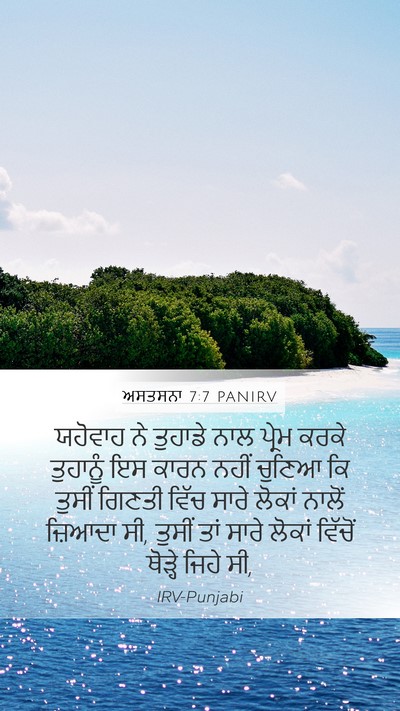 ਅਸਤਸਨਾ 7:7 PANIRV Bible Verse Image