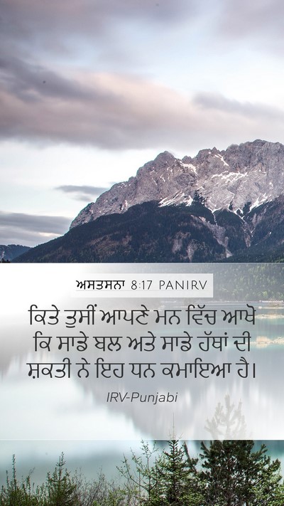 ਅਸਤਸਨਾ 8:17 PANIRV Bible Verse Image