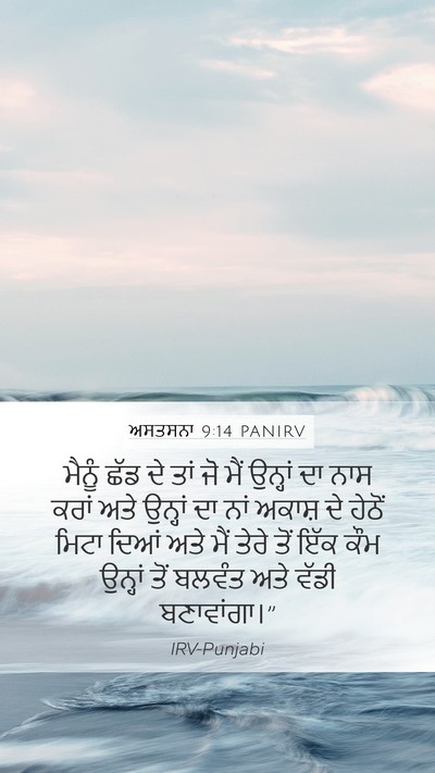 ਅਸਤਸਨਾ 9:14 PANIRV Bible Verse Image