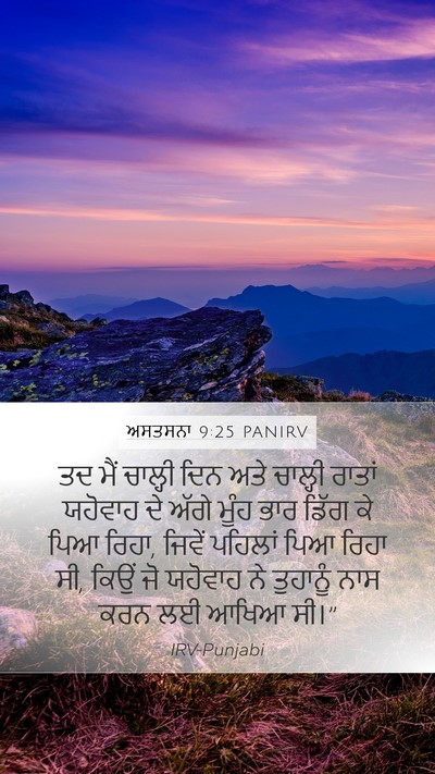 ਅਸਤਸਨਾ 9:25 PANIRV Bible Verse Image