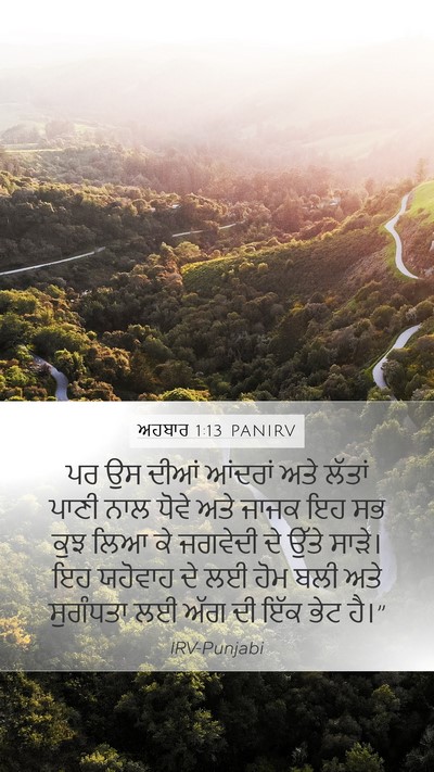 ਅਹਬਾਰ 1:13 PANIRV Bible Verse Image