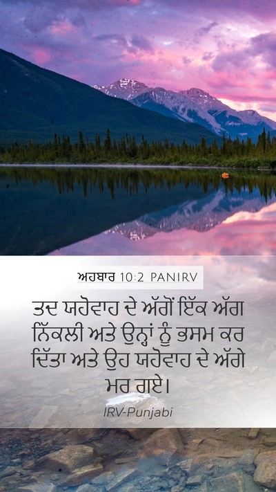 ਅਹਬਾਰ 10:2 PANIRV Bible Verse Image