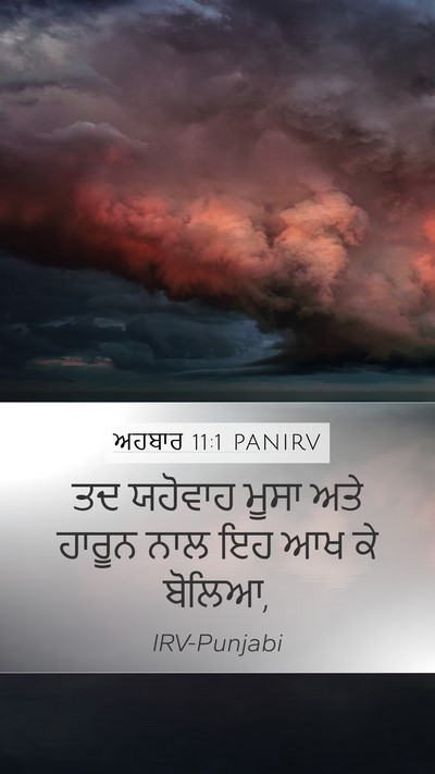 ਅਹਬਾਰ 11:1 PANIRV Bible Verse Image