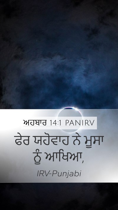 ਅਹਬਾਰ 14:1 PANIRV Bible Verse Image