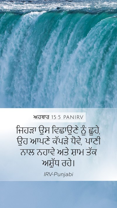 ਅਹਬਾਰ 15:5 PANIRV Bible Verse Image
