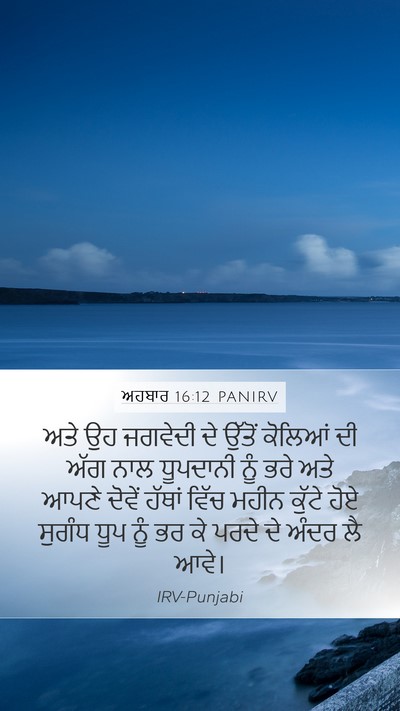 ਅਹਬਾਰ 16:12 PANIRV Bible Verse Image