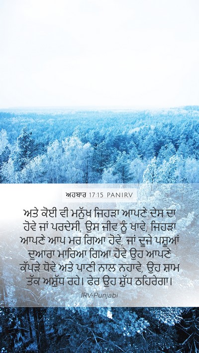 ਅਹਬਾਰ 17:15 PANIRV Bible Verse Image