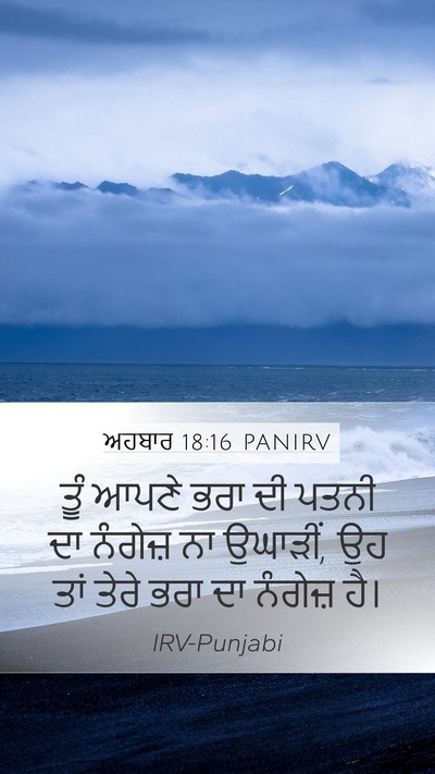 ਅਹਬਾਰ 18:16 PANIRV Bible Verse Image