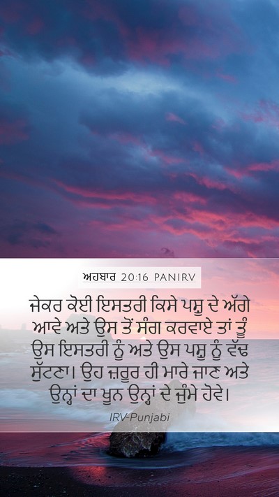 ਅਹਬਾਰ 20:16 PANIRV Bible Verse Image