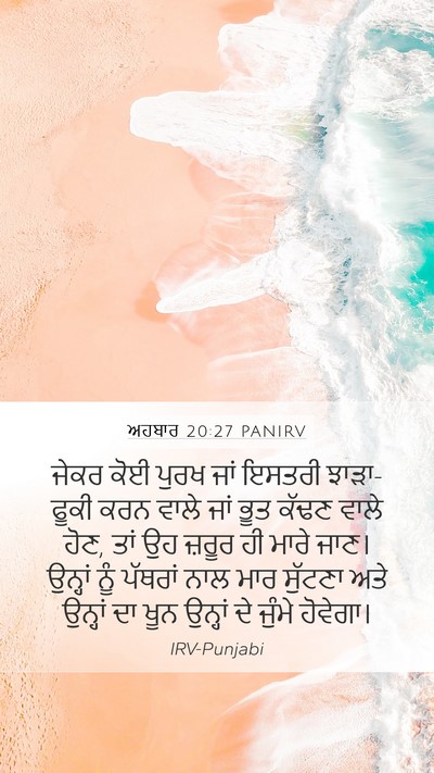 ਅਹਬਾਰ 20:27 PANIRV Bible Verse Image