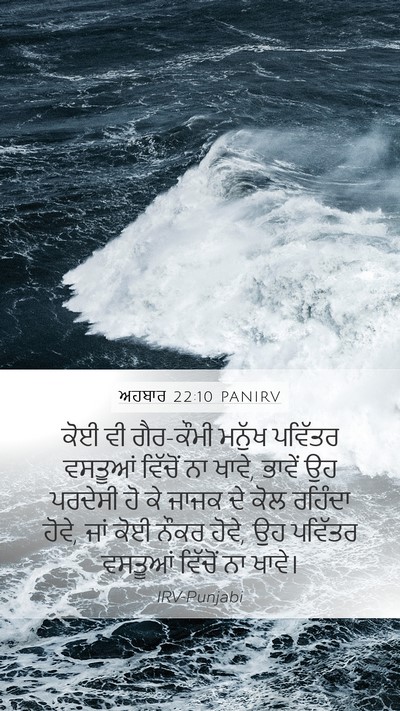 ਅਹਬਾਰ 22:10 PANIRV Bible Verse Image