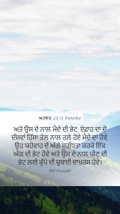 ਅਹਬਾਰ 23:13 PANIRV Bible Verse Image