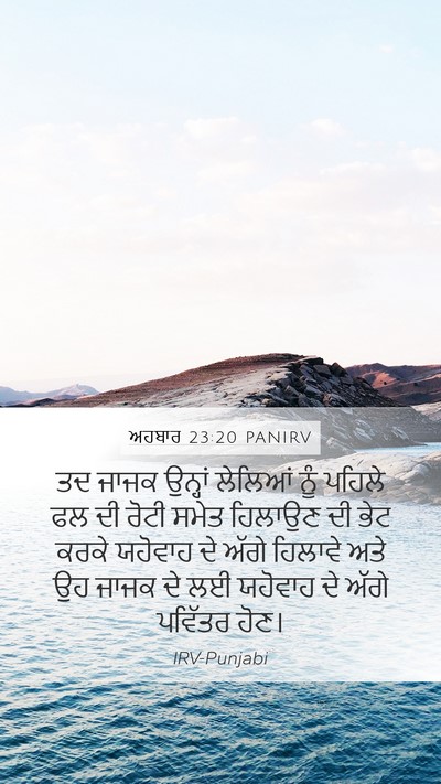 ਅਹਬਾਰ 23:20 PANIRV Bible Verse Image
