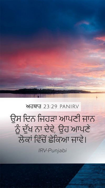 ਅਹਬਾਰ 23:29 PANIRV Bible Verse Image