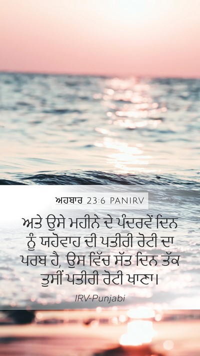 ਅਹਬਾਰ 23:6 PANIRV Bible Verse Image