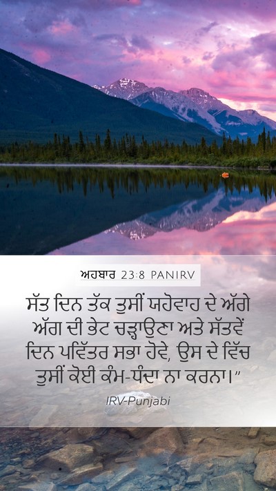 ਅਹਬਾਰ 23:8 PANIRV Bible Verse Image