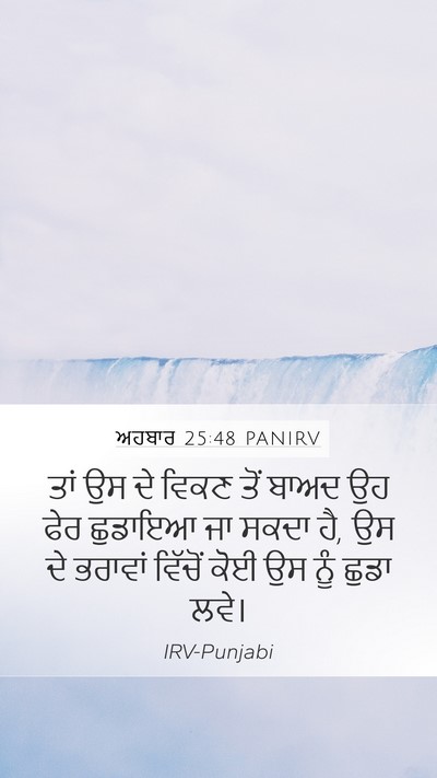 ਅਹਬਾਰ 25:48 PANIRV Mobile Phone Wallpaper - ਤਾਂ ਉਸ ਦੇ ਵਿਕਣ ਤੋਂ - Mobile Bible Verse Wallpaper