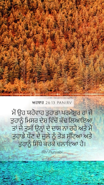 ਅਹਬਾਰ 26:13 PANIRV Bible Verse Image