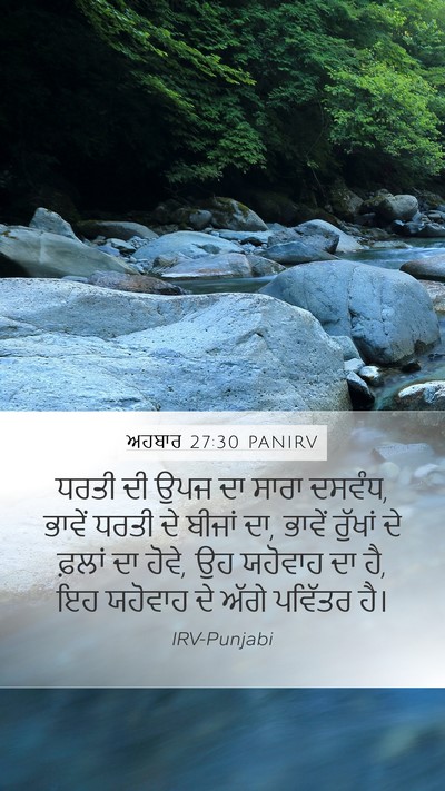 ਅਹਬਾਰ 27:30 PANIRV Bible Verse Image