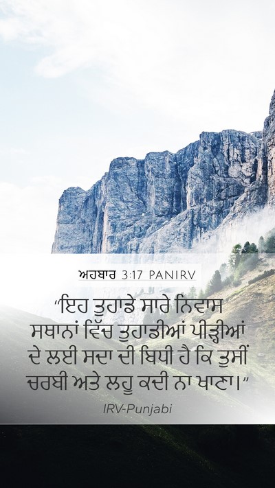 ਅਹਬਾਰ 3:17 PANIRV Bible Verse Image