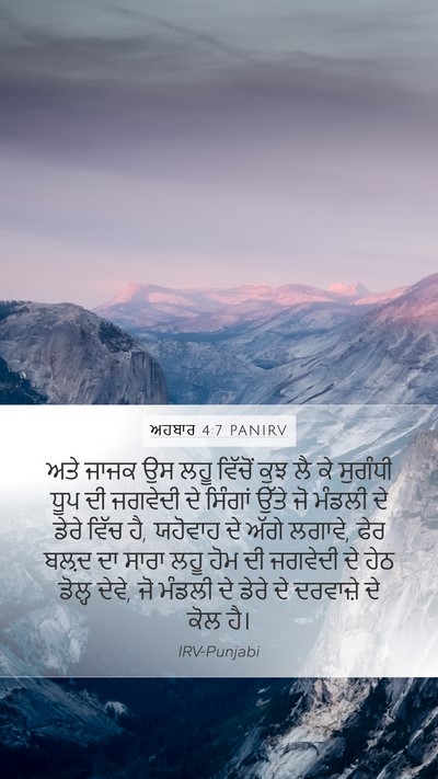 ਅਹਬਾਰ 4:7 PANIRV Bible Verse Image