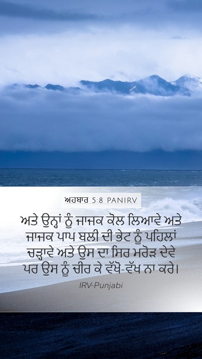 ਅਹਬਾਰ 5:8 PANIRV Bible Verse Image