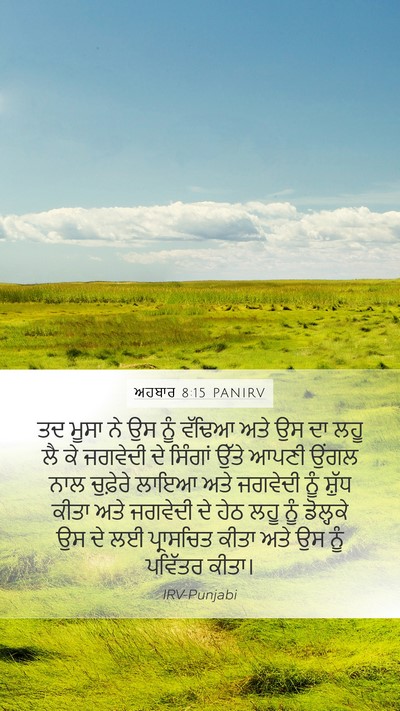 ਅਹਬਾਰ 8:15 PANIRV Bible Verse Image