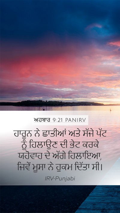 ਅਹਬਾਰ 9:21 PANIRV Bible Verse Image