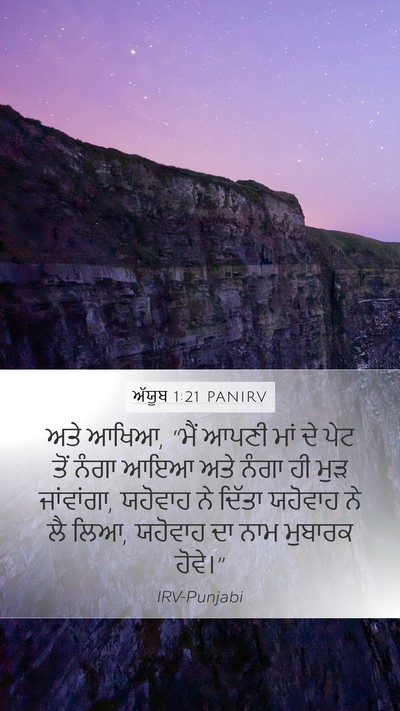 ਅੱਯੂਬ 1:21 PANIRV Bible Verse Image