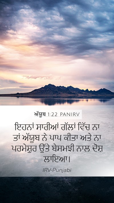 ਅੱਯੂਬ 1:22 PANIRV Bible Verse Image