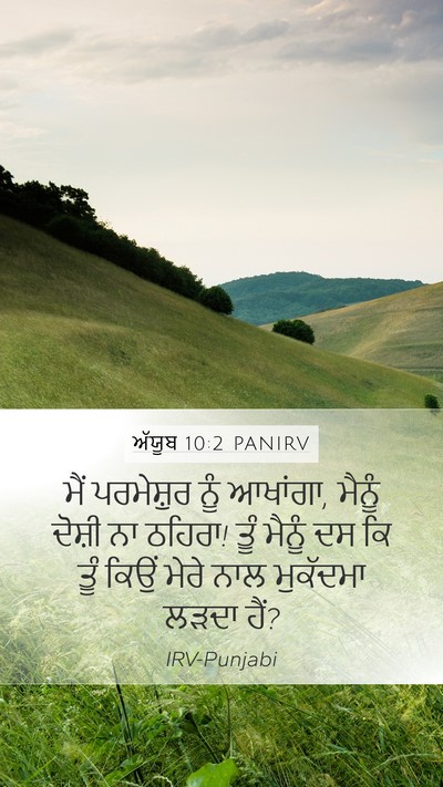 ਅੱਯੂਬ 10:2 PANIRV Bible Verse Image