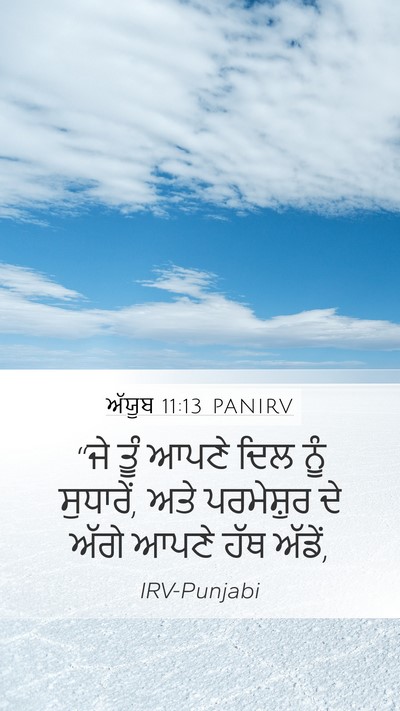ਅੱਯੂਬ 11:13 PANIRV Bible Verse Image
