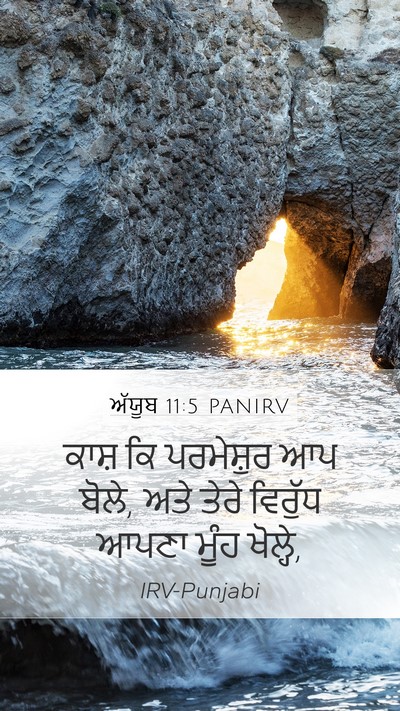 ਅੱਯੂਬ 11:5 PANIRV Bible Verse Image