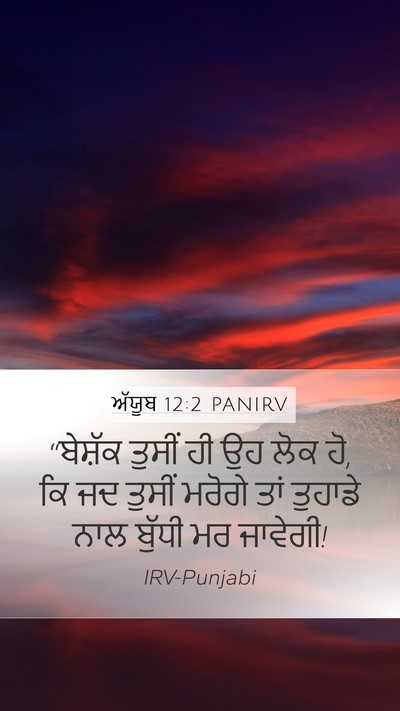 ਅੱਯੂਬ 12:2 PANIRV Bible Verse Image