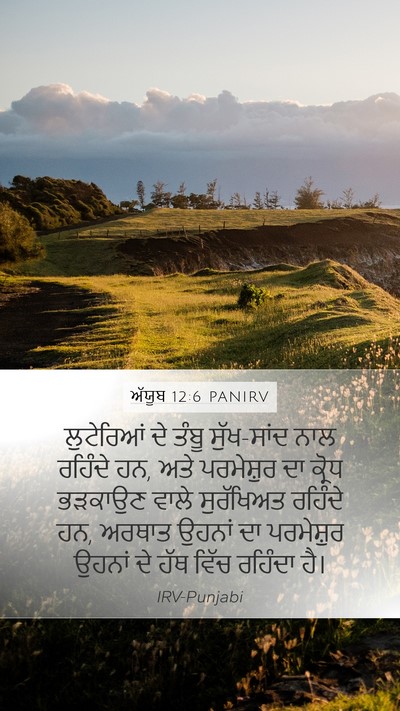 ਅੱਯੂਬ 12:6 PANIRV Bible Verse Image