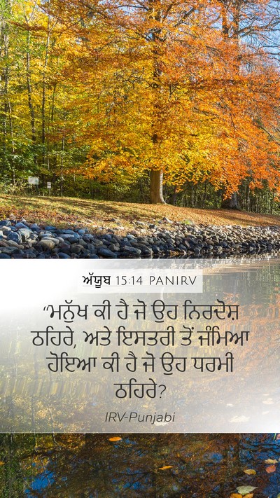 ਅੱਯੂਬ 15:14 PANIRV Bible Verse Image