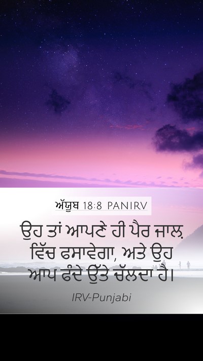 ਅੱਯੂਬ 18:8 PANIRV Bible Verse Image