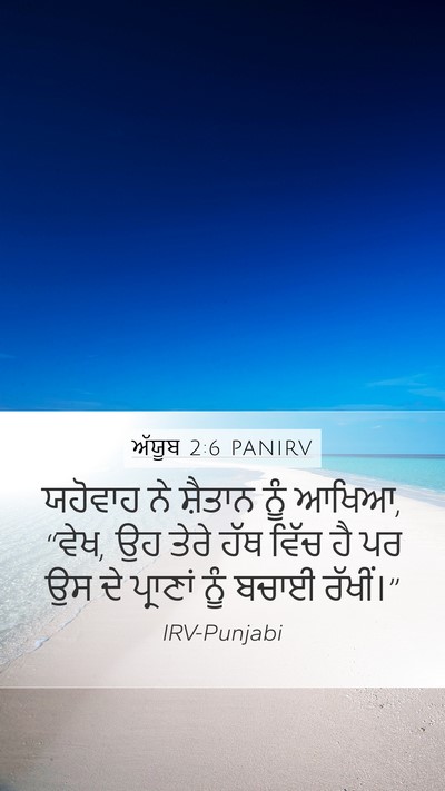 ਅੱਯੂਬ 2:6 PANIRV Bible Verse Image