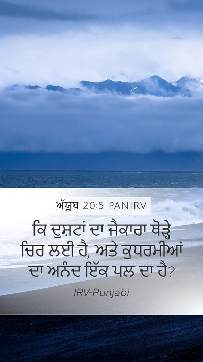 ਅੱਯੂਬ 20:5 PANIRV Bible Verse Image