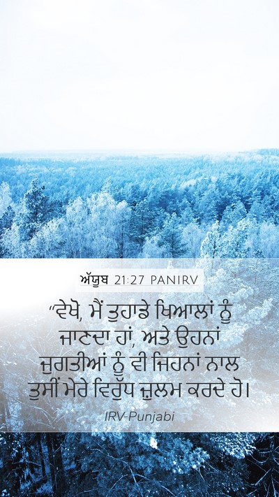 ਅੱਯੂਬ 21:27 PANIRV Bible Verse Image
