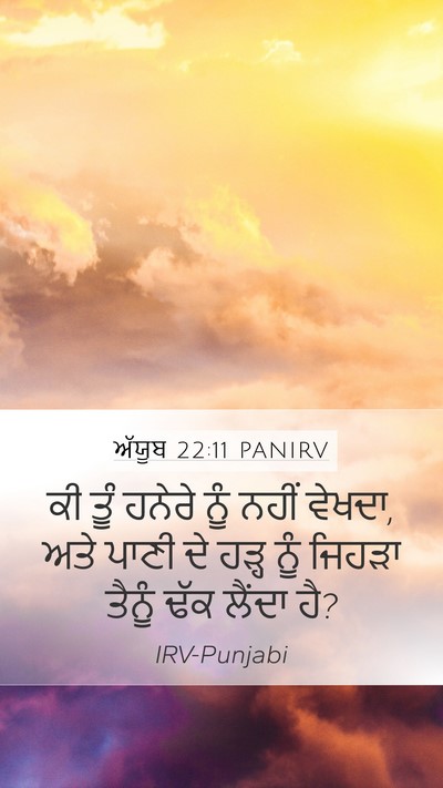 ਅੱਯੂਬ 22:11 PANIRV Bible Verse Image