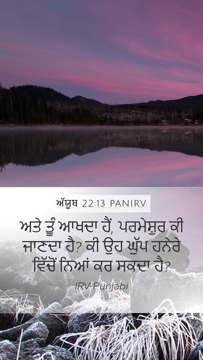 ਅੱਯੂਬ 22:13 PANIRV Bible Verse Image