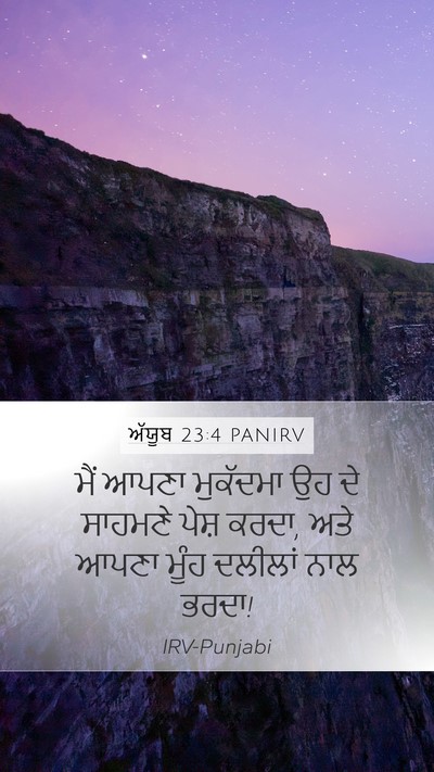 ਅੱਯੂਬ 23:4 PANIRV Bible Verse Image