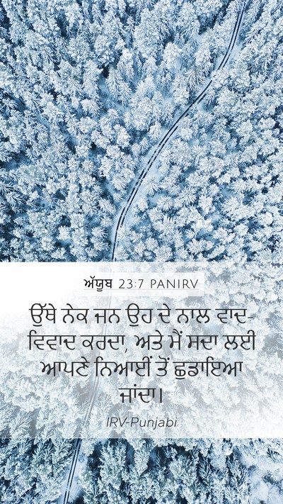 ਅੱਯੂਬ 23:7 PANIRV Bible Verse Image