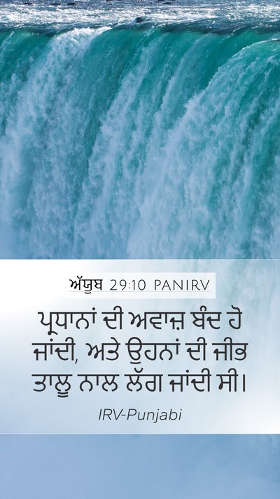 ਅੱਯੂਬ 29:10 PANIRV Bible Verse Image