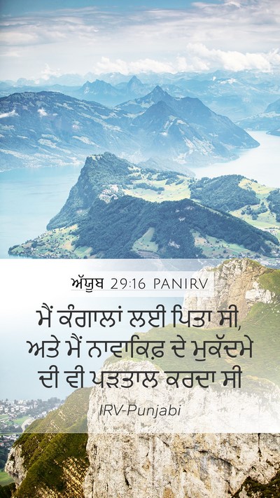 ਅੱਯੂਬ 29:16 PANIRV Bible Verse Image