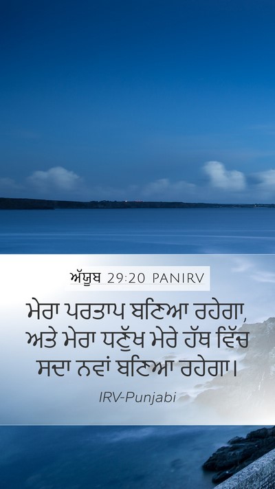 ਅੱਯੂਬ 29:20 PANIRV Bible Verse Image