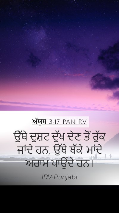 ਅੱਯੂਬ 3:17 PANIRV Bible Verse Image