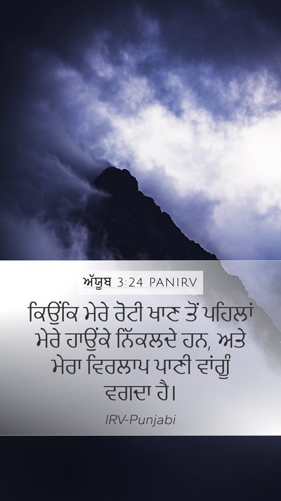 ਅੱਯੂਬ 3:24 PANIRV Bible Verse Image