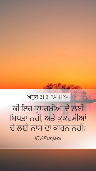 ਅੱਯੂਬ 31:3 PANIRV Bible Verse Image
